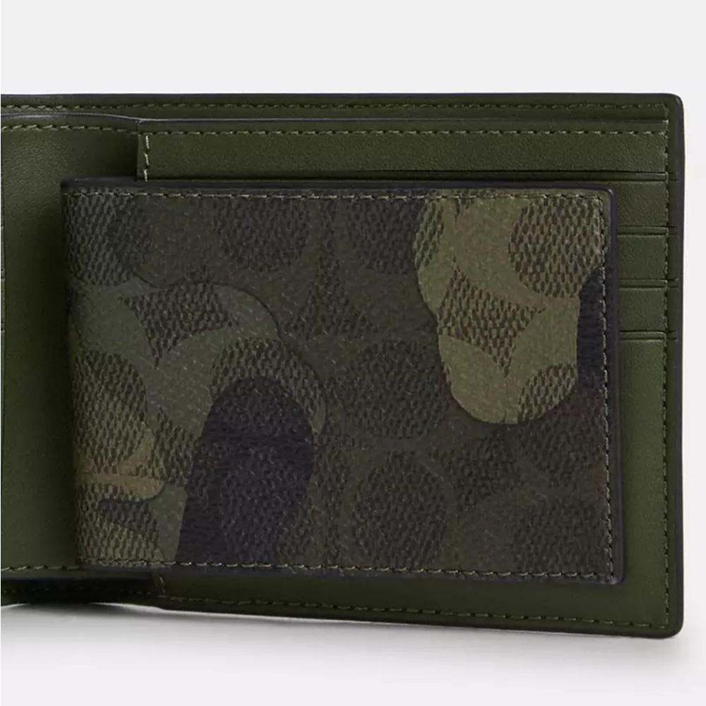 NWT COACH 3 In 1 Wallet In Signature Camo Print - Picture 5 of 6